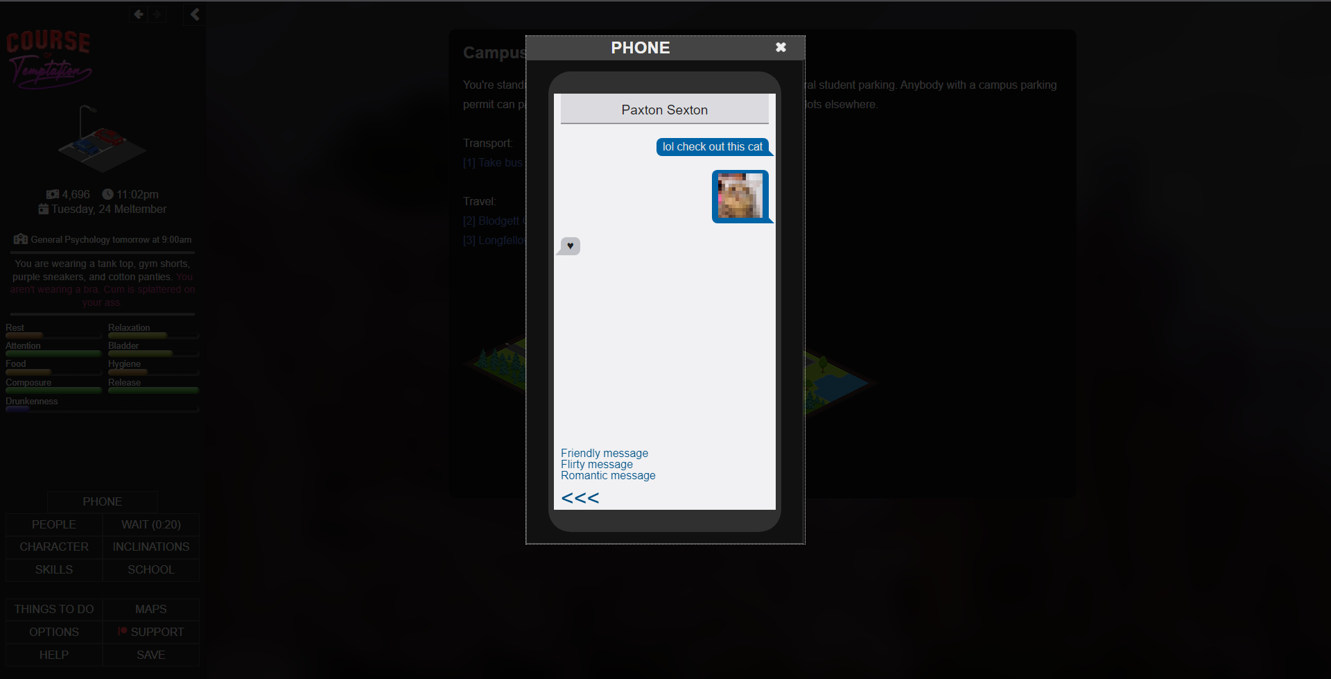 Course of Temptation - Screenshot 1