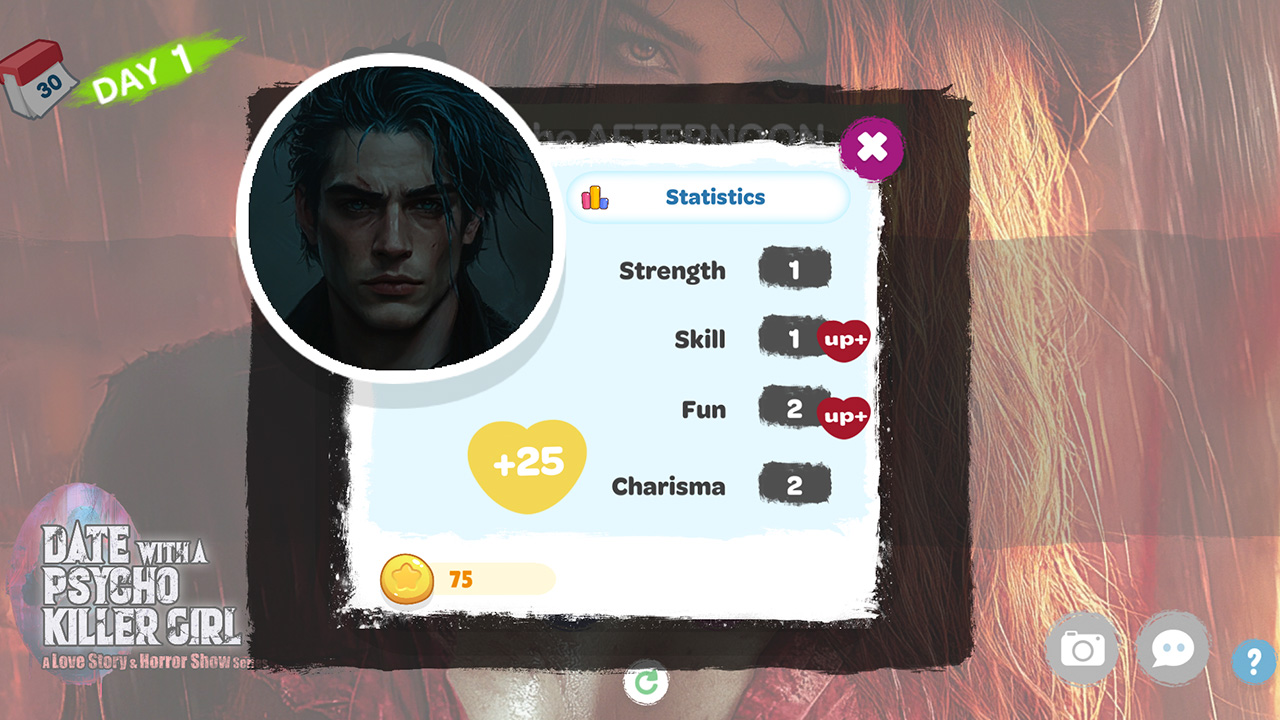 Date with a Psycho Killer Girl: A Love Story & Horror Show Series - Screenshot 2