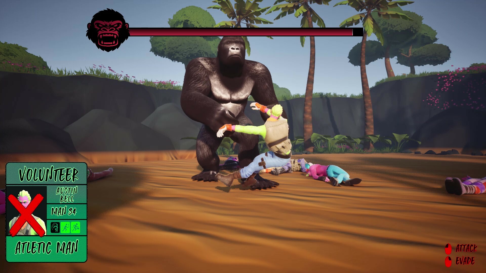 100 Men Vs Gorilla - Screenshot 2
