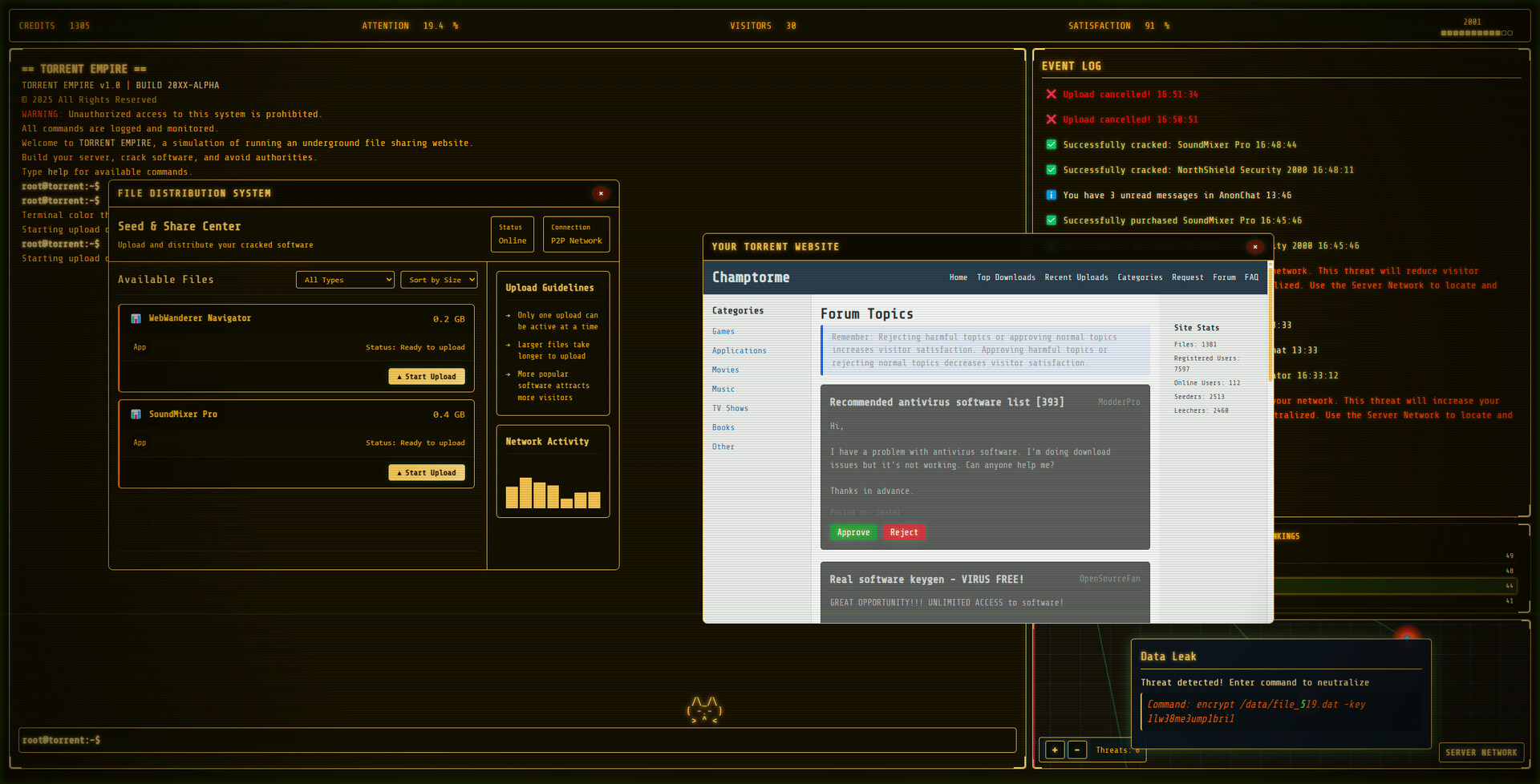 Torrent Empire - Screenshot 1