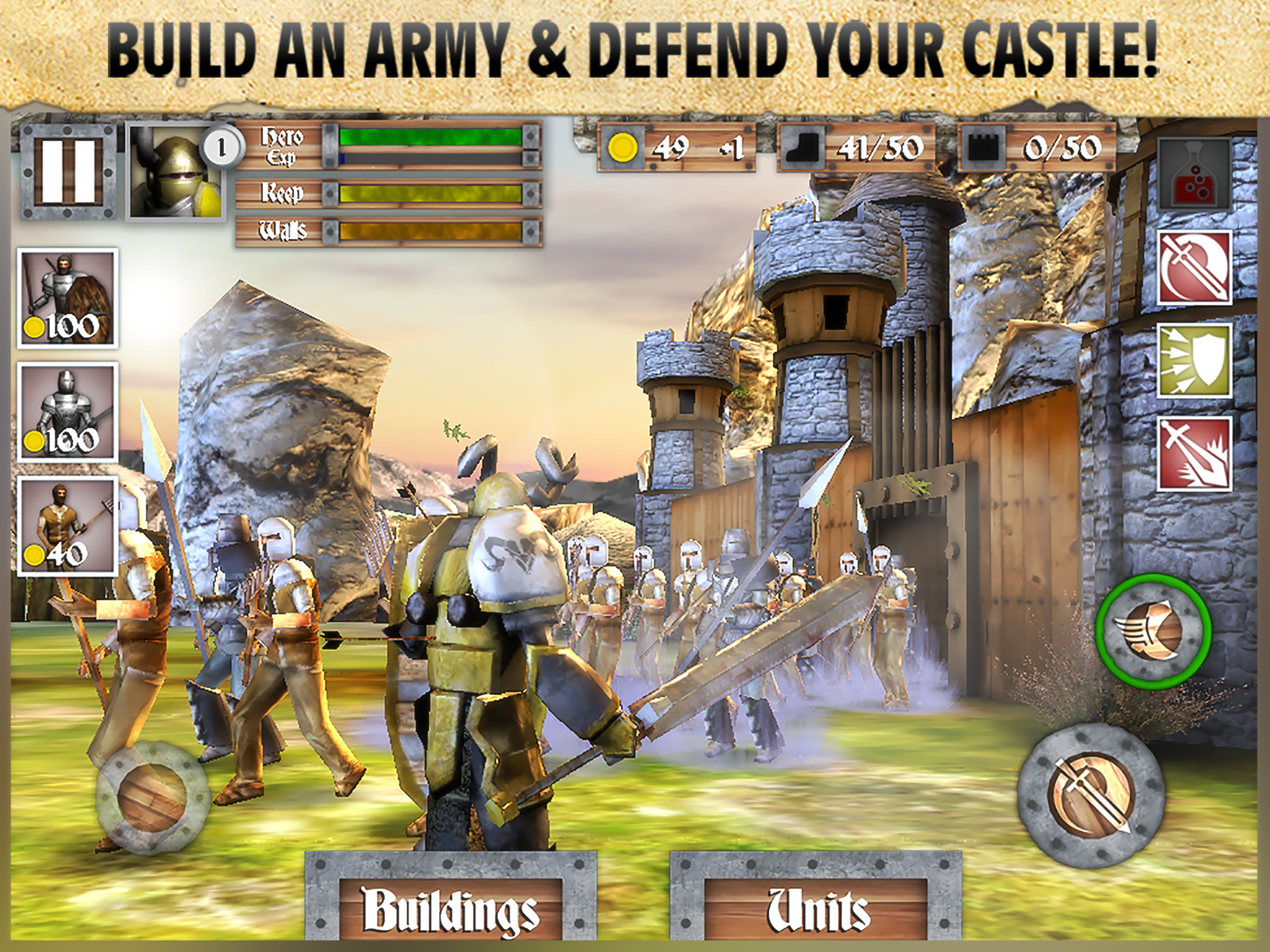 Heroes and Castles - Screenshot 1