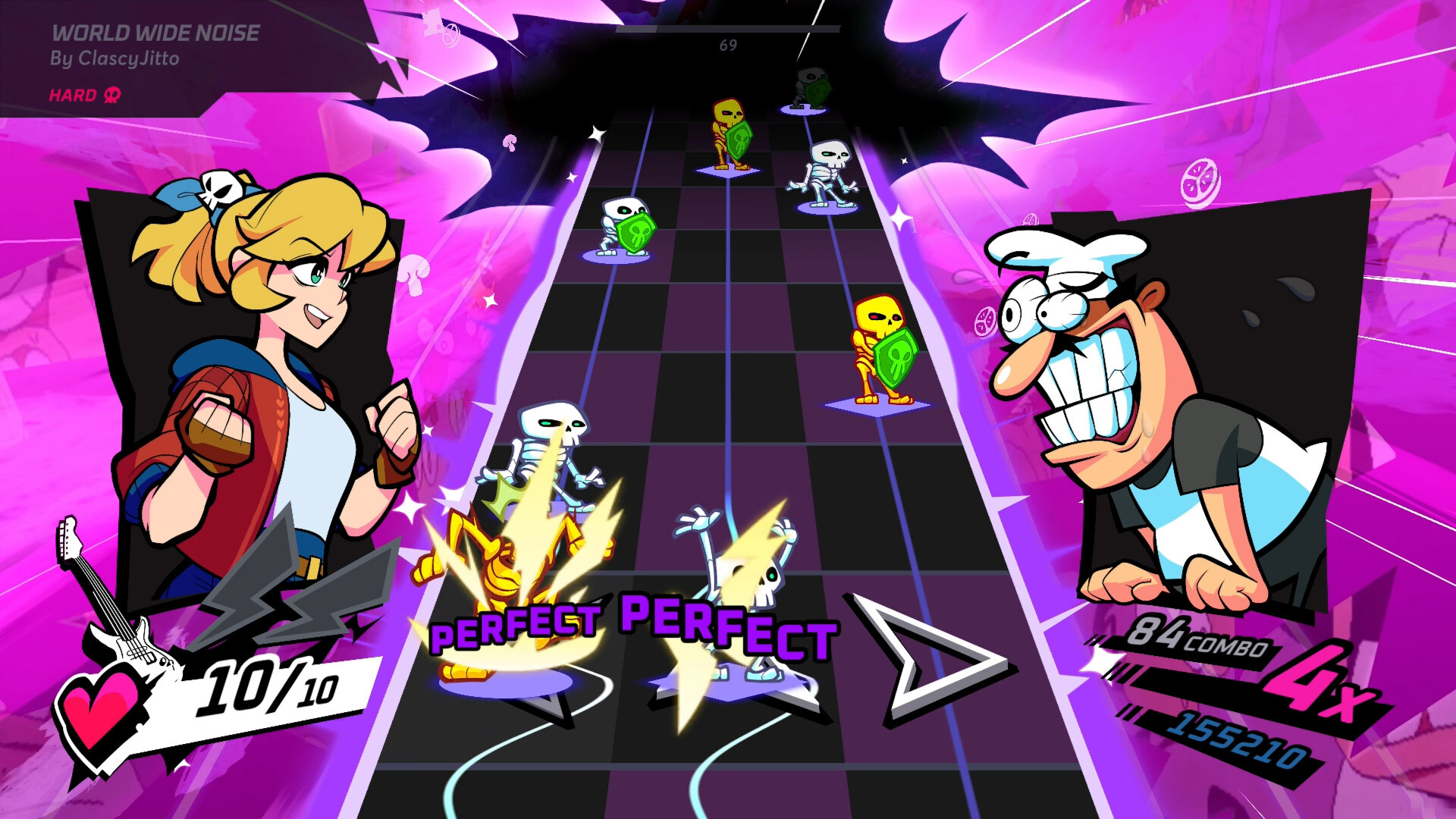 Rift of the NecroDancer: Pizza Tower - "World Wide Noise" - Screenshot 5