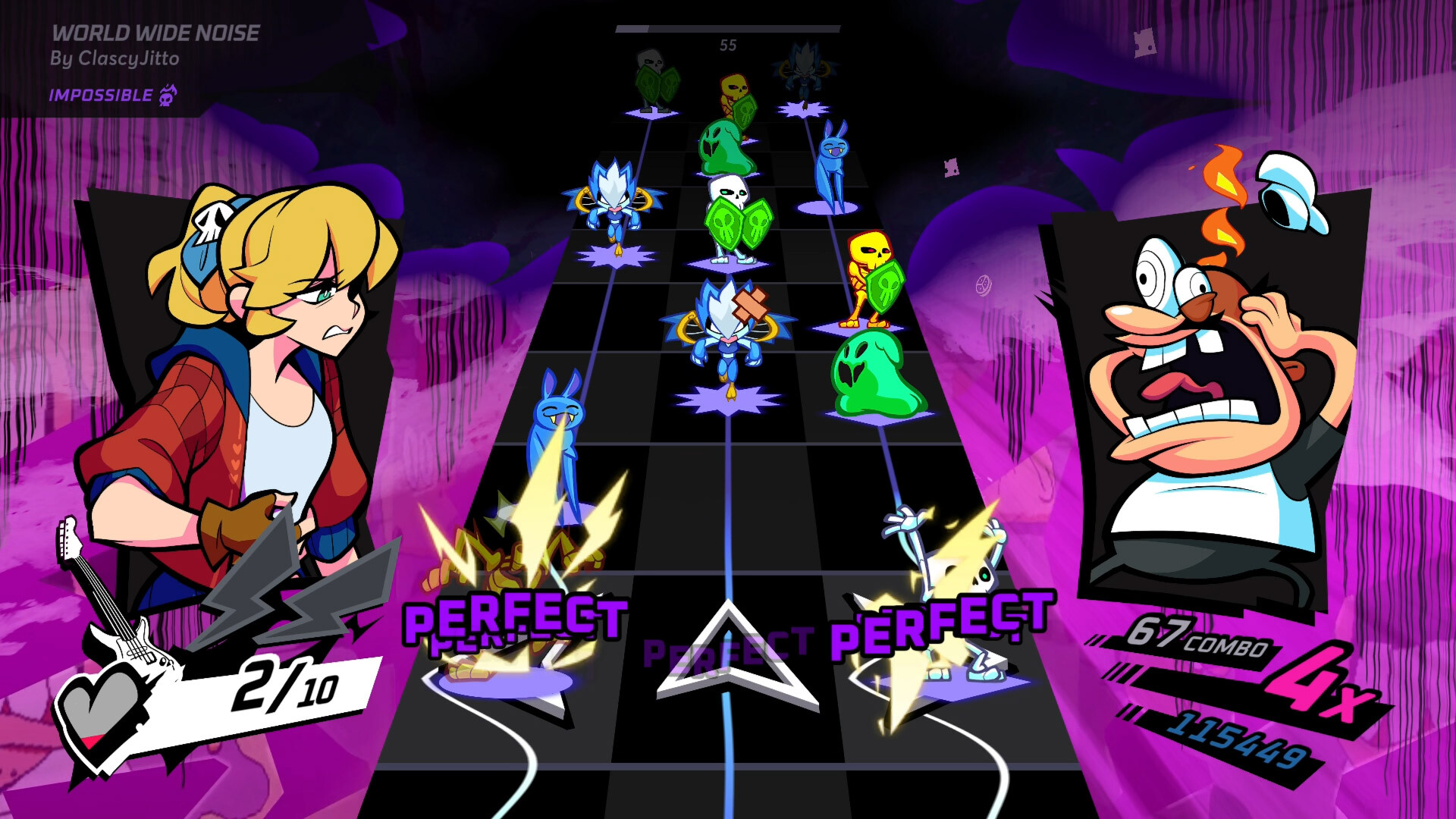 Rift of the NecroDancer: Pizza Tower - "World Wide Noise" - Screenshot 3