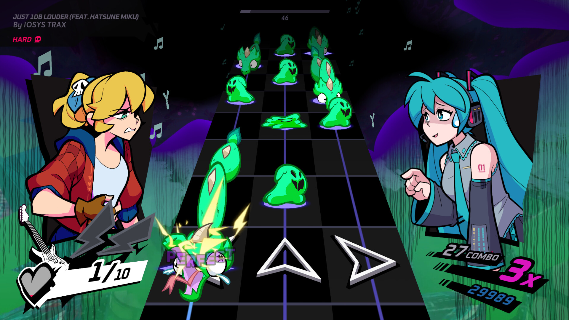 Rift of the NecroDancer: Hatsune Miku - "Just 1dB Louder" - Screenshot 2