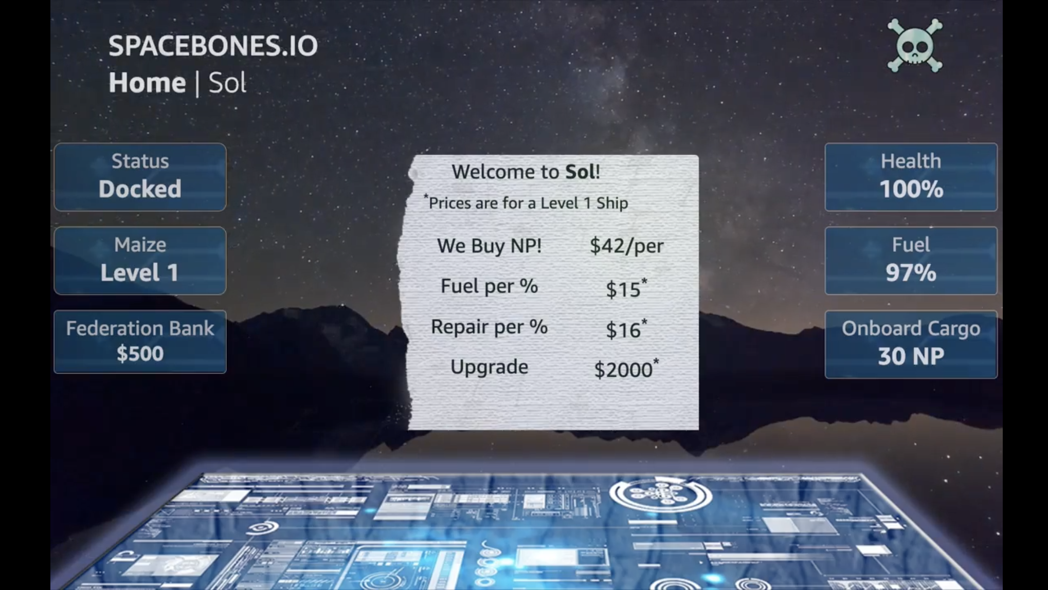 SpaceBones - Screenshot 1