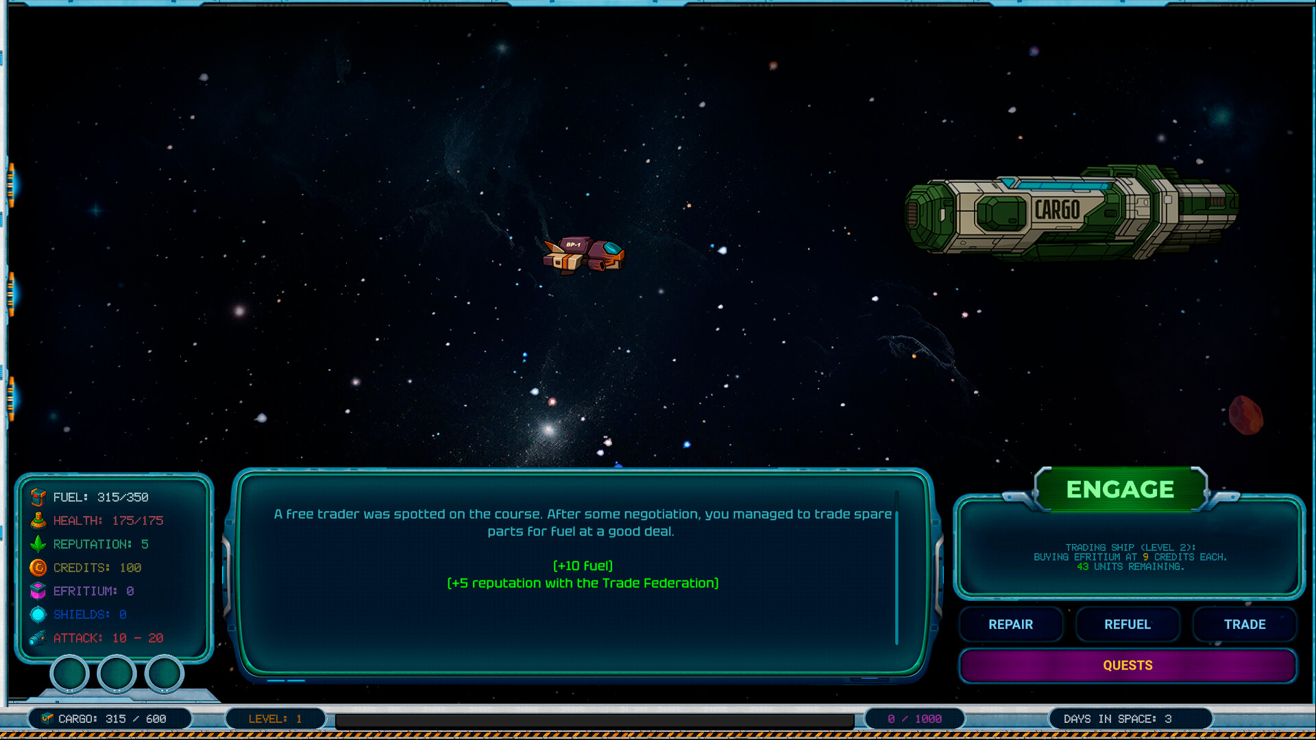 Stellar Freight: Echoes of the Void - Screenshot 4