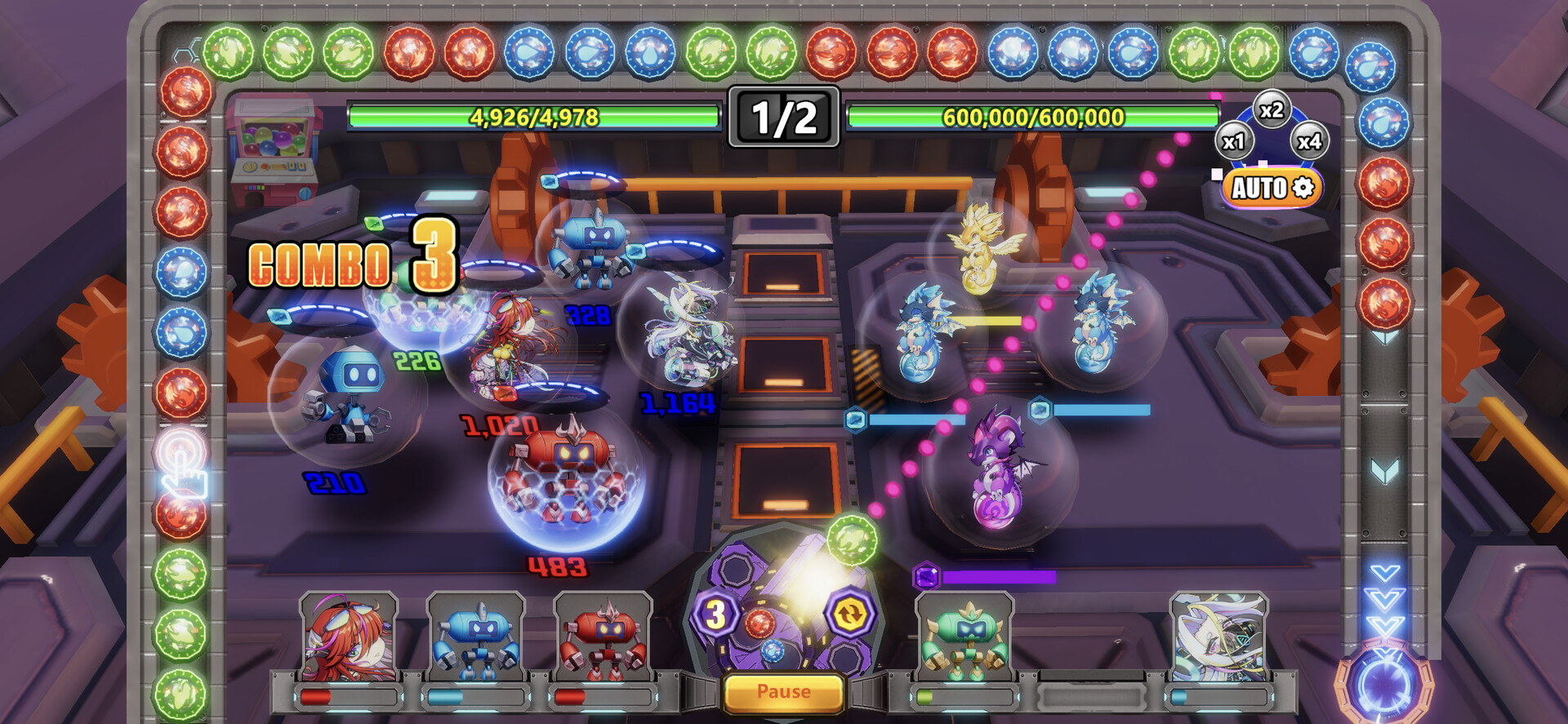 Mining Heroes: Puzzle RPG - Screenshot 3