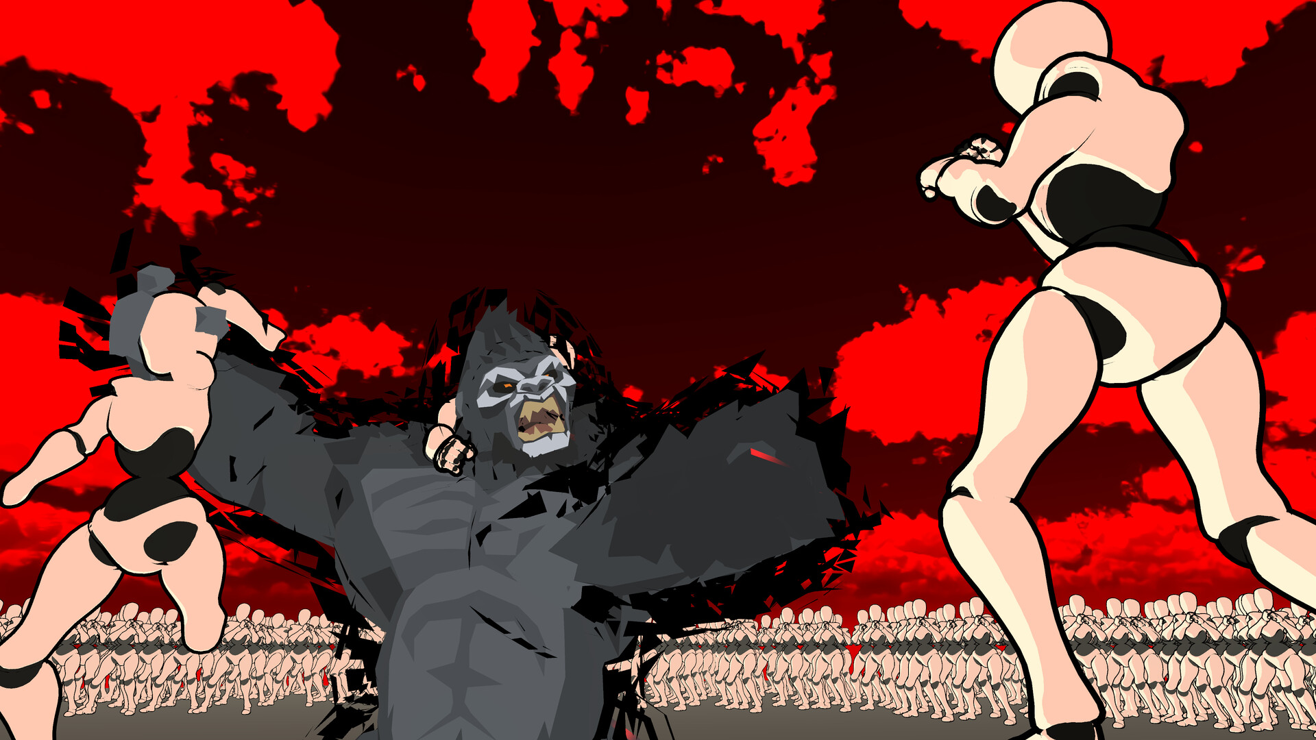 100 Humans vs. Gorilla - Screenshot 3