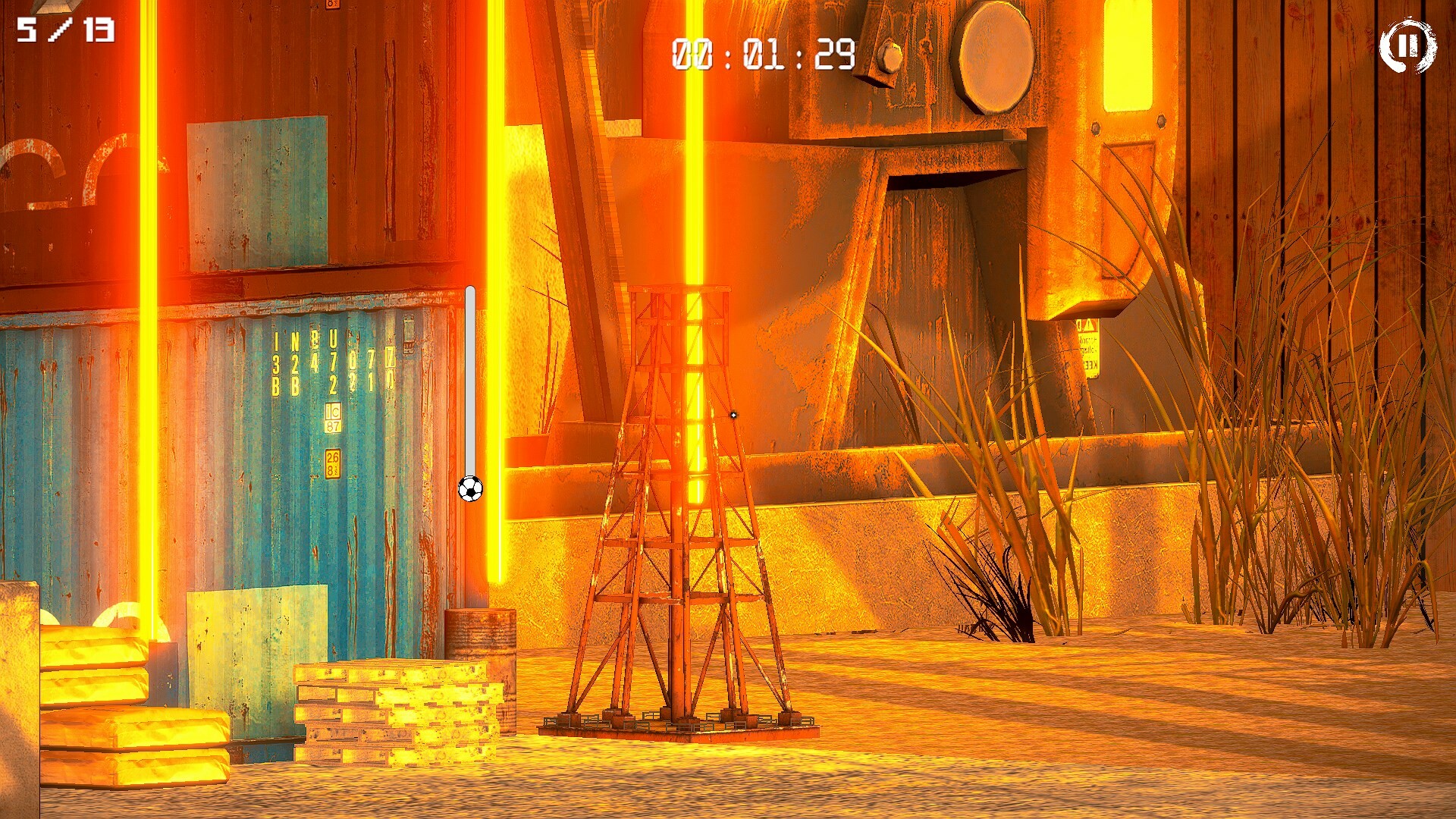 Room Football: Abandoned Factory - Screenshot 1