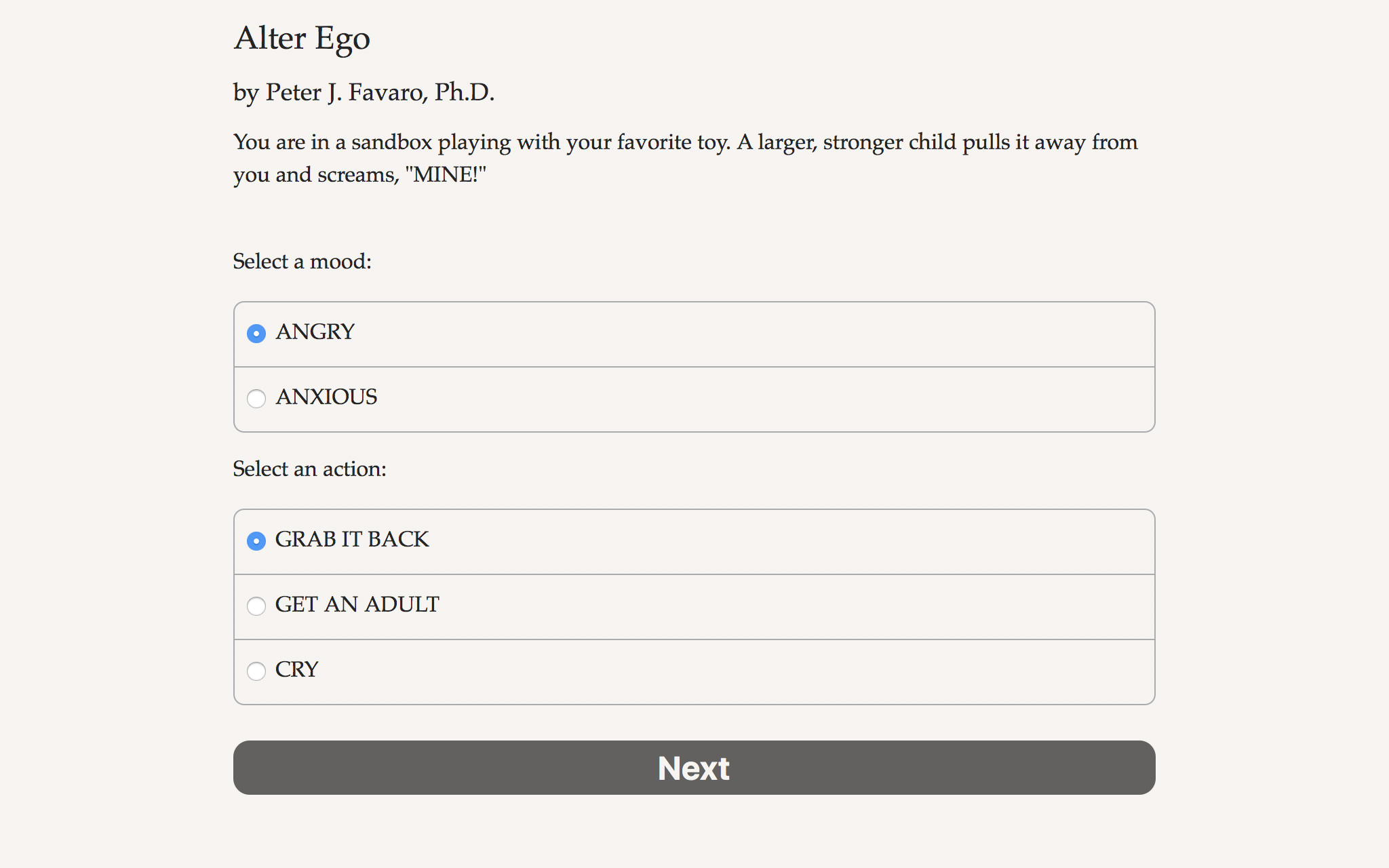 Alter Ego - Screenshot 1
