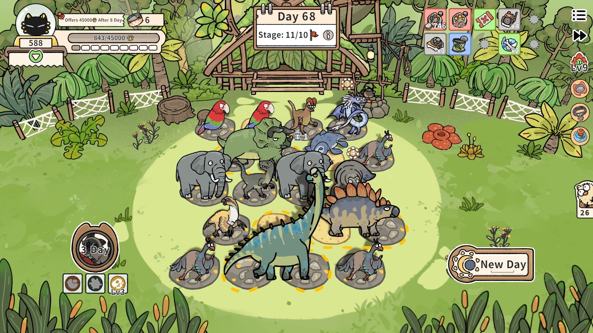 Cat God Ranch:​​ Age of Dinosaurs​ - Screenshot 1