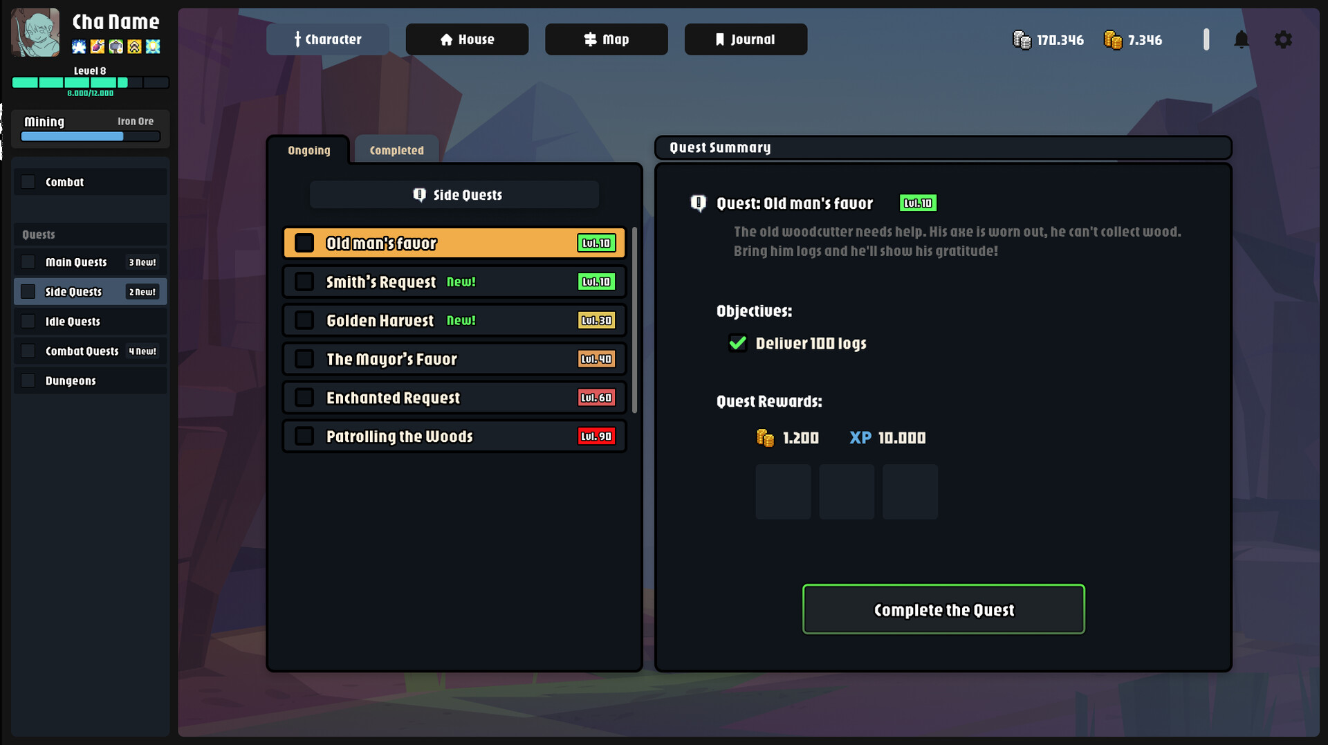 Between Adventures Idle - Screenshot 1