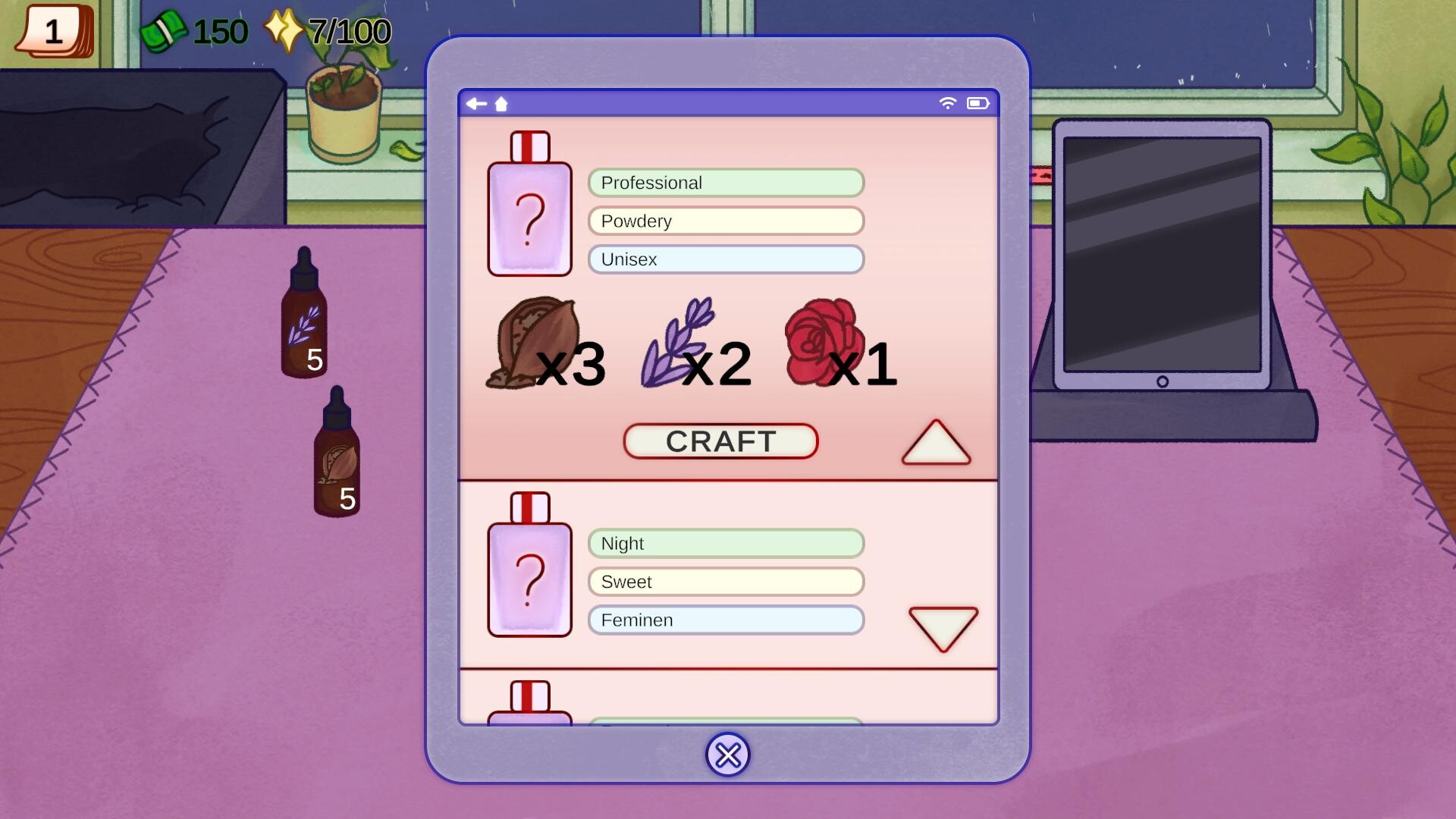 Perfume Atelier - Screenshot 2