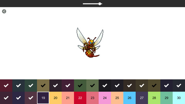 Retro-Pixel Color Palette: Color by Number - Screenshot 1