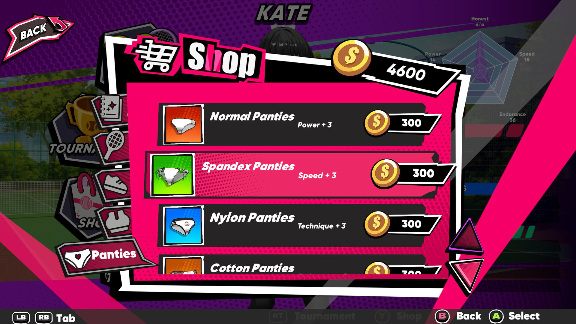 Academy Love Saga: Tennis Angels EX - Screenshot 1