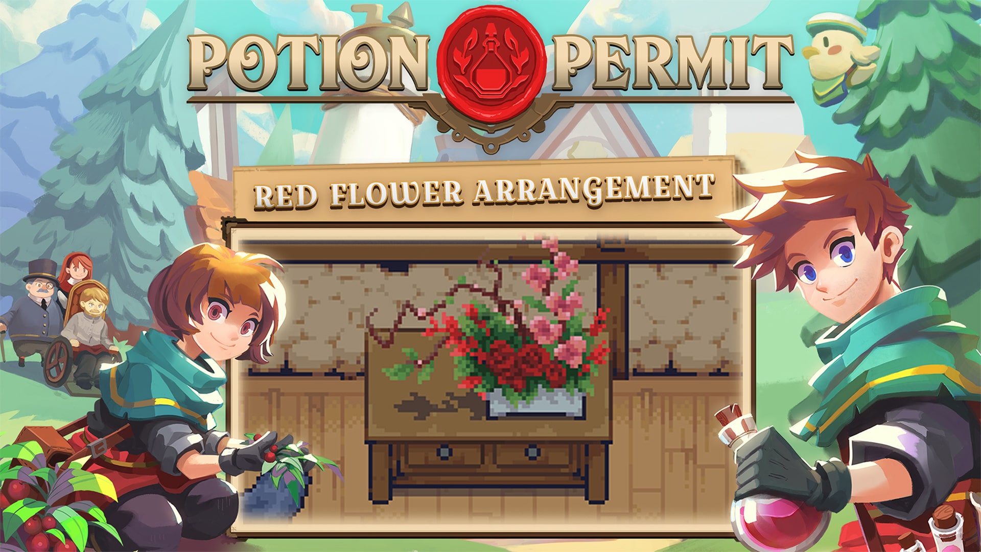 Potion Permit: Red Flower Arrangement - Screenshot 1