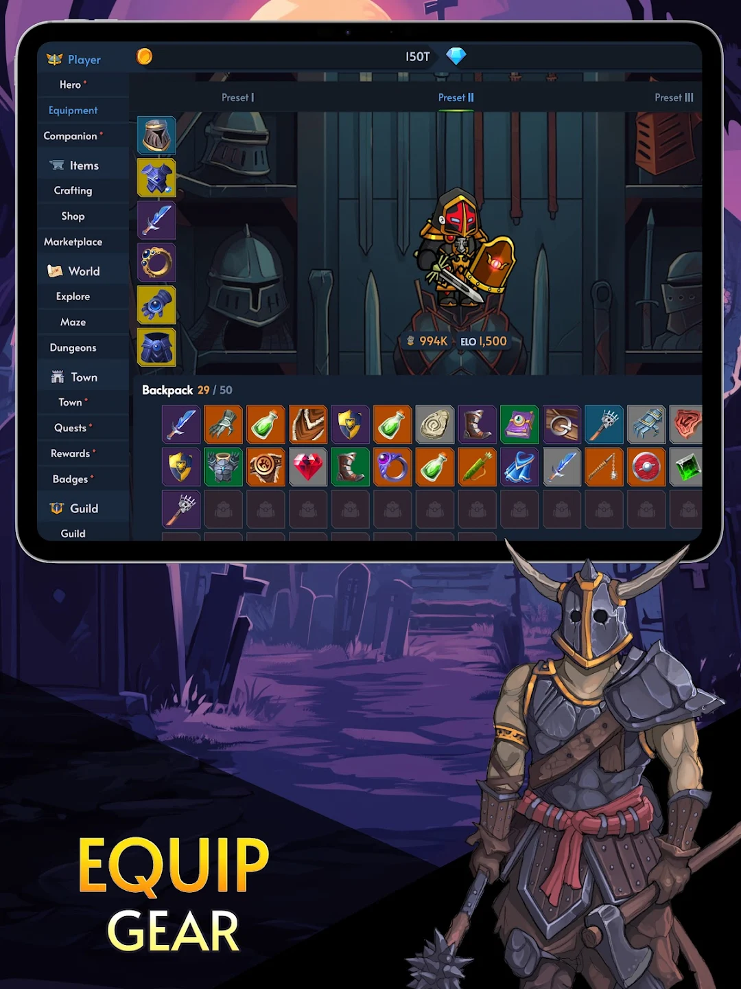 Warshovel: Idle RPG - Screenshot 1