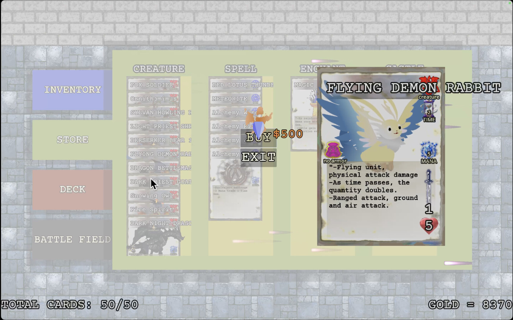 Mage of Tempest Castle - Screenshot 1