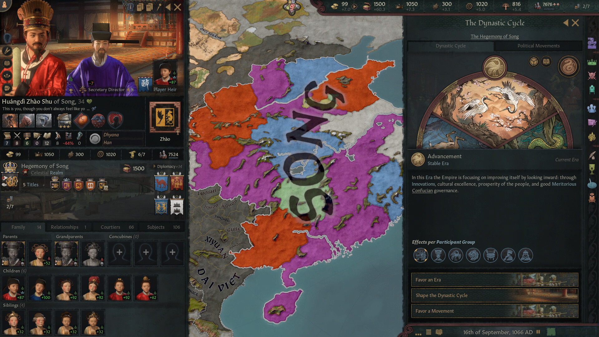 Crusader Kings III: All Under Heaven - Screenshot 1