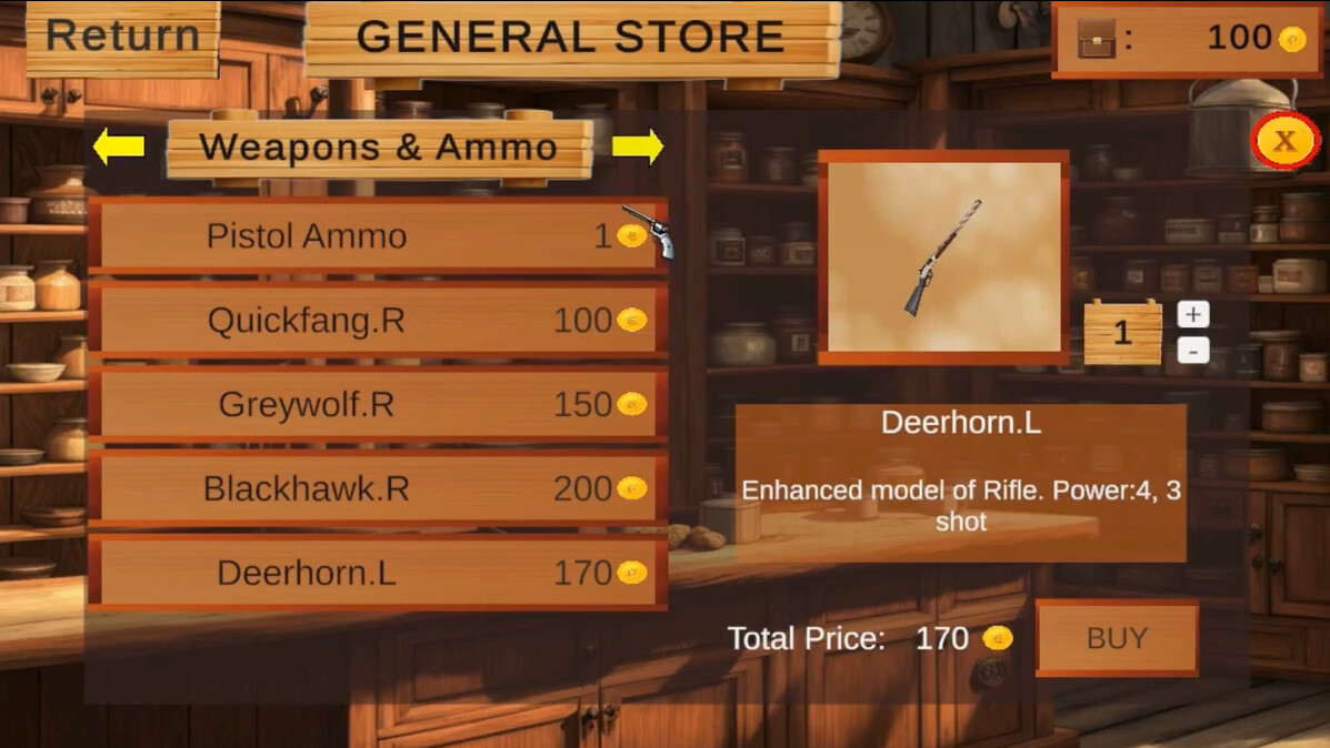 Gun of Fate: The Silver Gun of Ylia - Screenshot 1