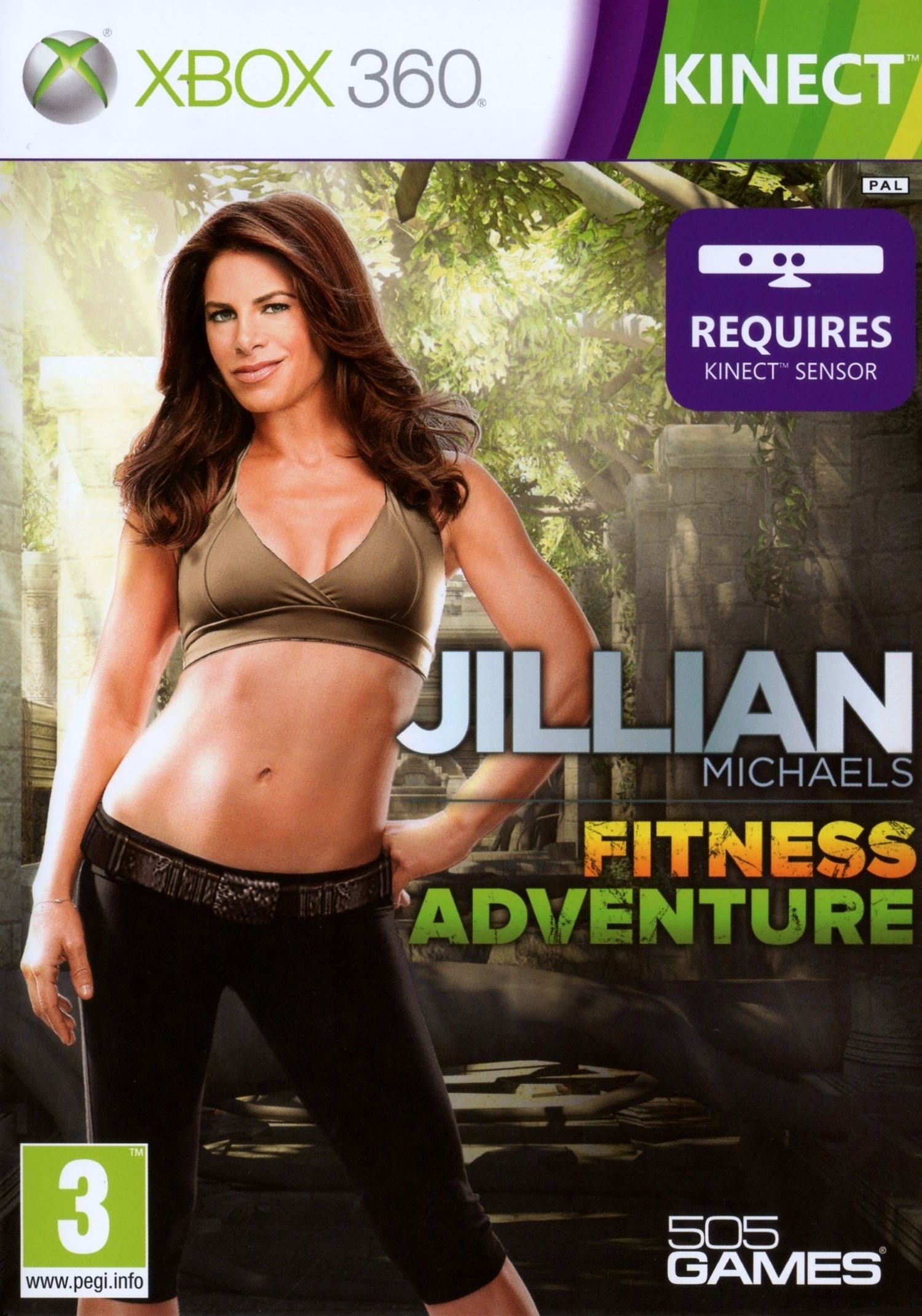 Game cover: Jillian Michaels' Fitness Adventure