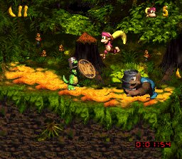 illustration de Donkey Kong Country 3: Dixie Kong's Double Trouble!