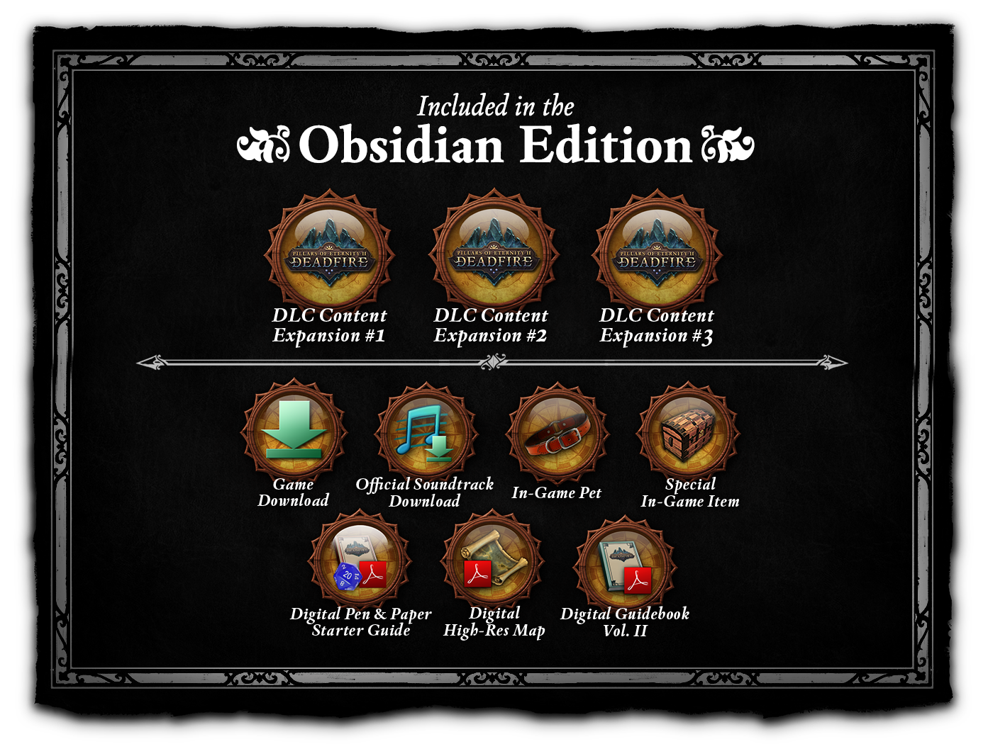 Pillars Of Eternity Ii Deadfire Obsidian Edition Press Kit
