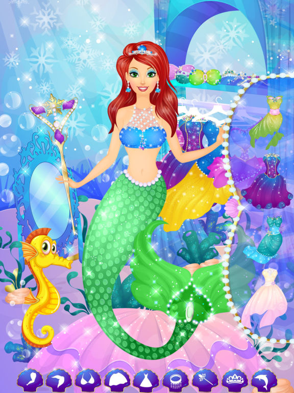 Ice Princess Mermaid Salon: Girls Makeover Games - Screenshot 5