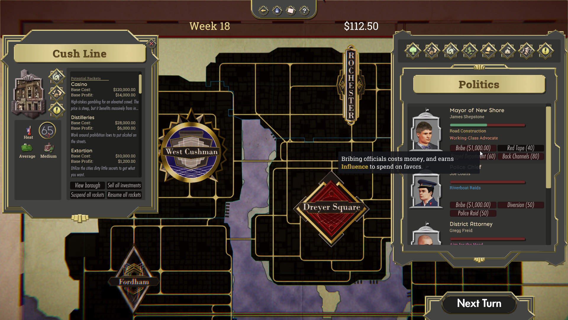 The Commission: Organized Crime Grand Strategy - Screenshot 2