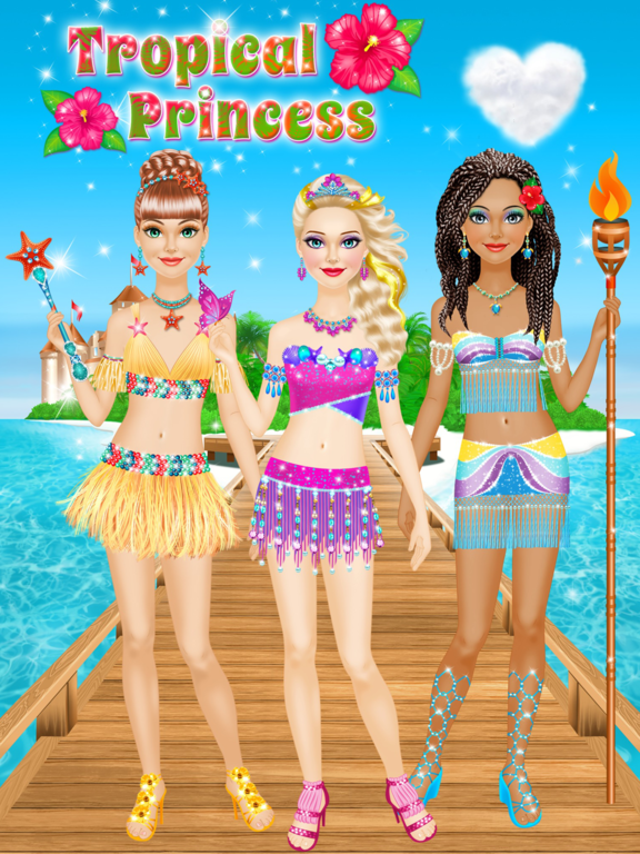 Tropical Princess - Makeup and Dressup Salon Game - Screenshot 1