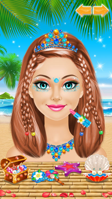 Tropical Princess - Makeup and Dressup Salon Game - Screenshot 10
