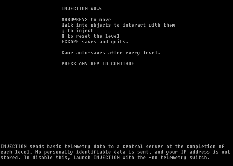 Game cover: Injection