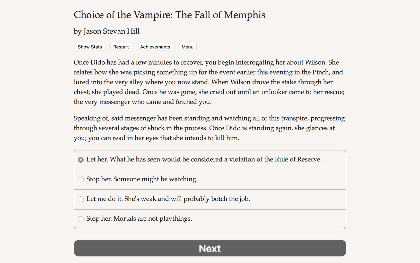 Choice of the Vampire: The Fall of Memphis - Screenshot 2