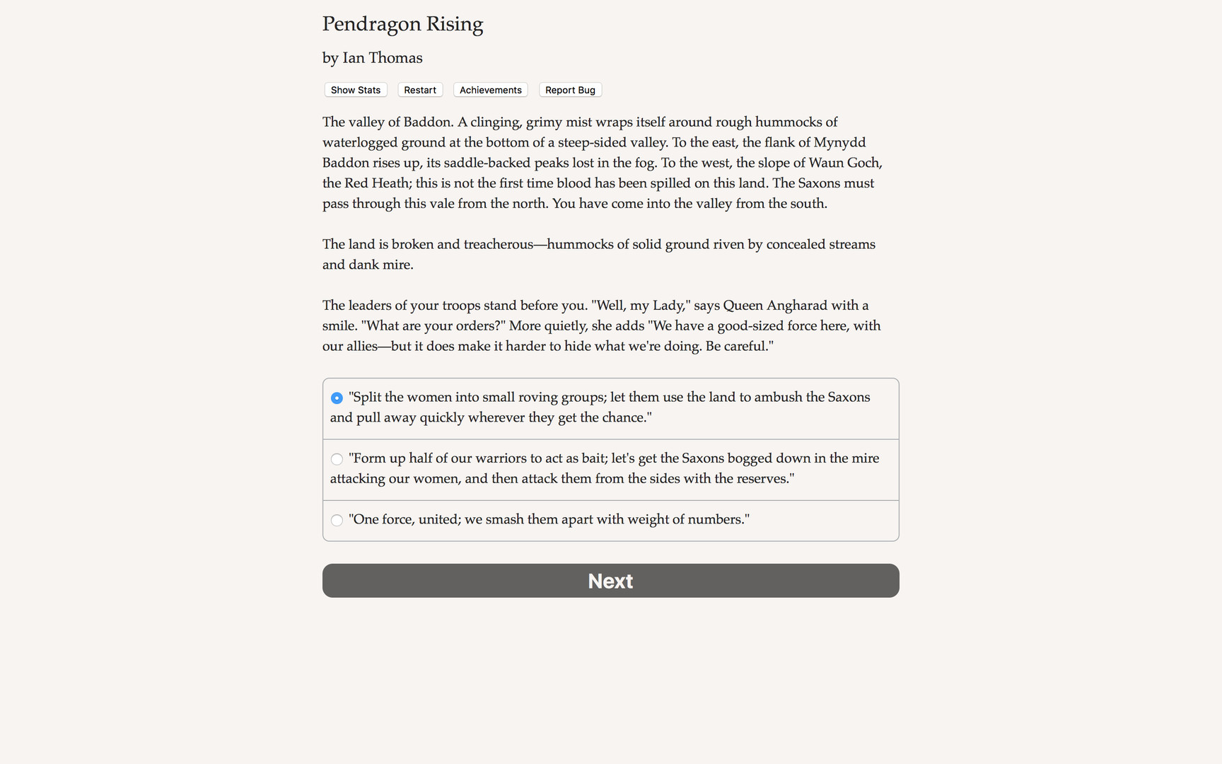 Pendragon Rising - Screenshot 1