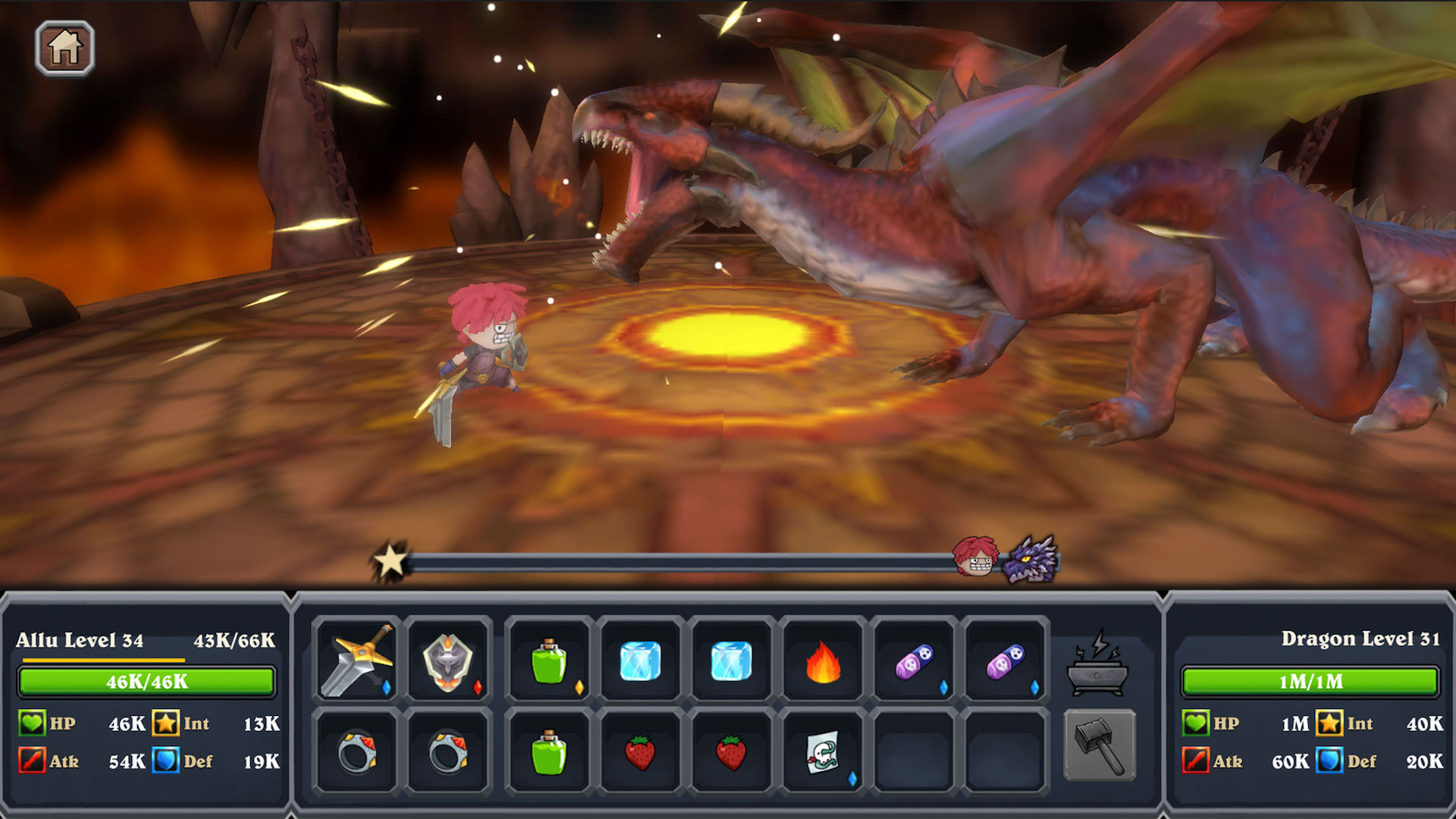 Clumsy Knights : Threats of Dragon - Screenshot 2