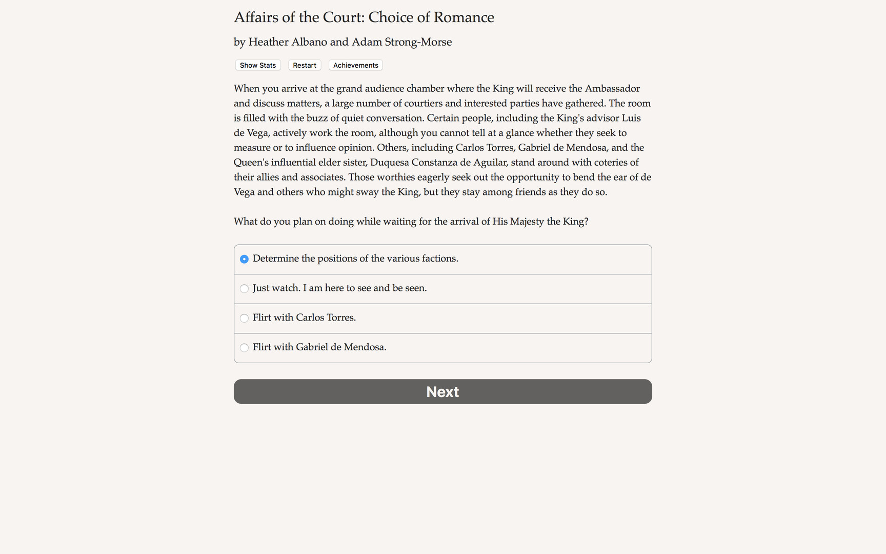 Affairs of the Court: Choice of Romance - Screenshot 2