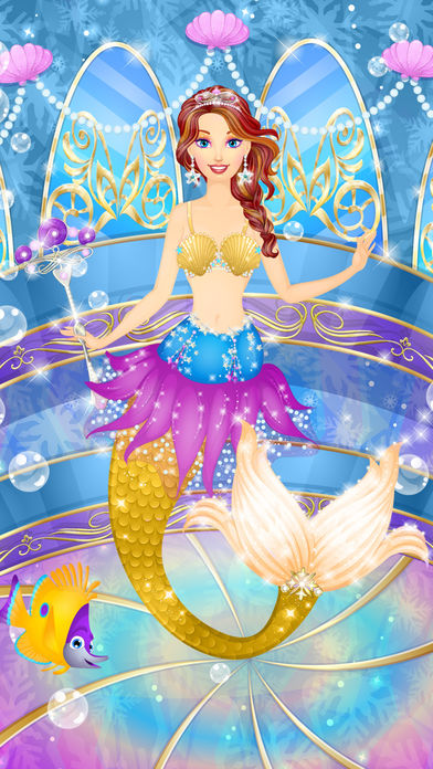 Ice Princess Mermaid Salon: Girls Makeover Games - Screenshot 3