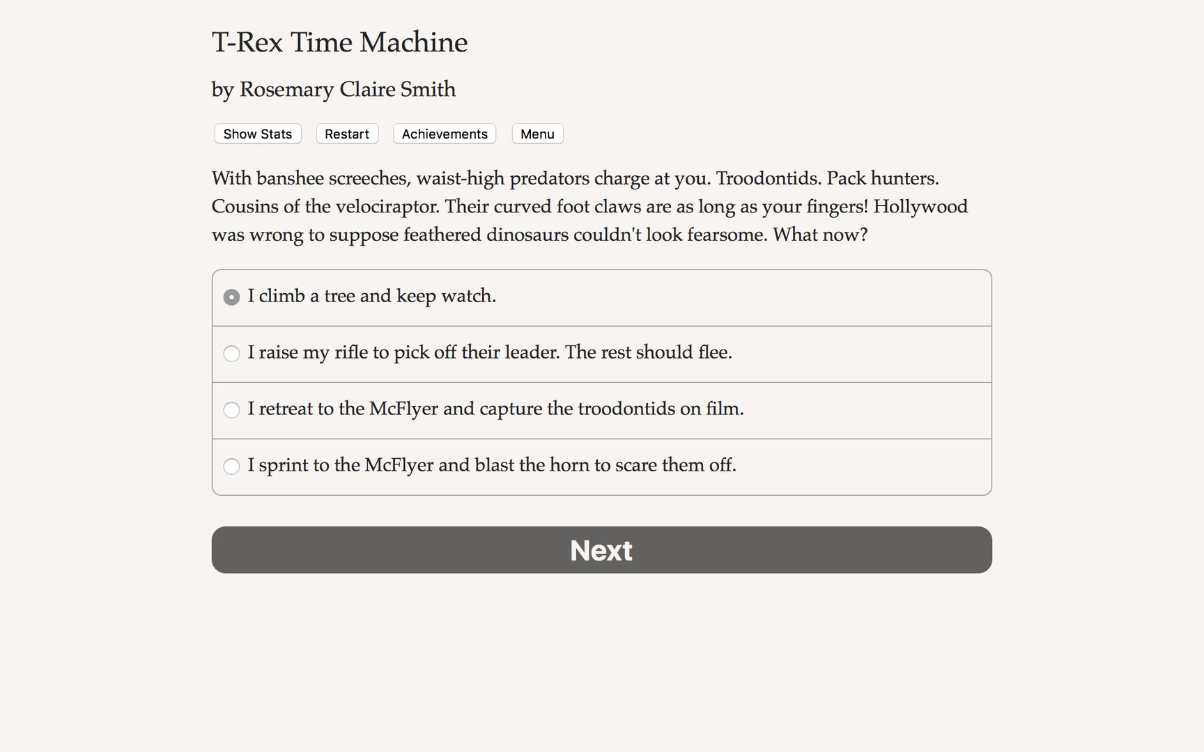 T-Rex Time Machine - Screenshot 1