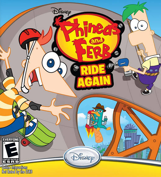 Game cover: Phineas and Ferb Ride Again