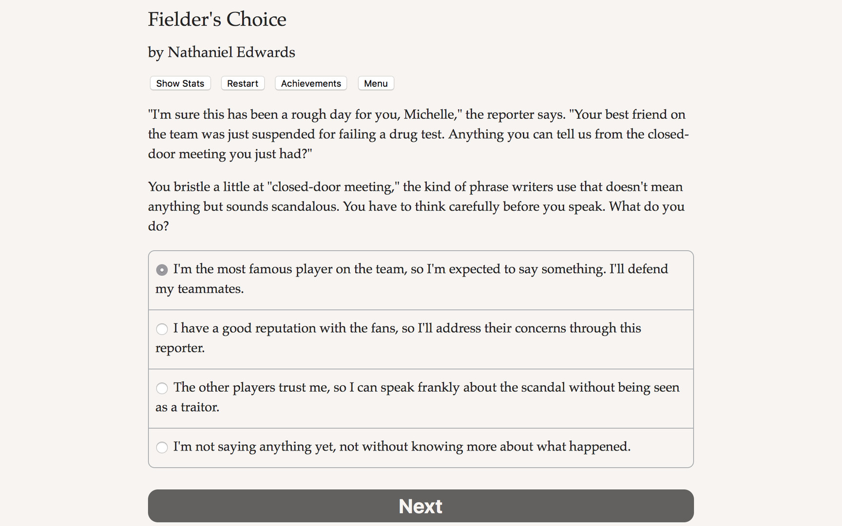 The Fielder's Choice - Screenshot 2