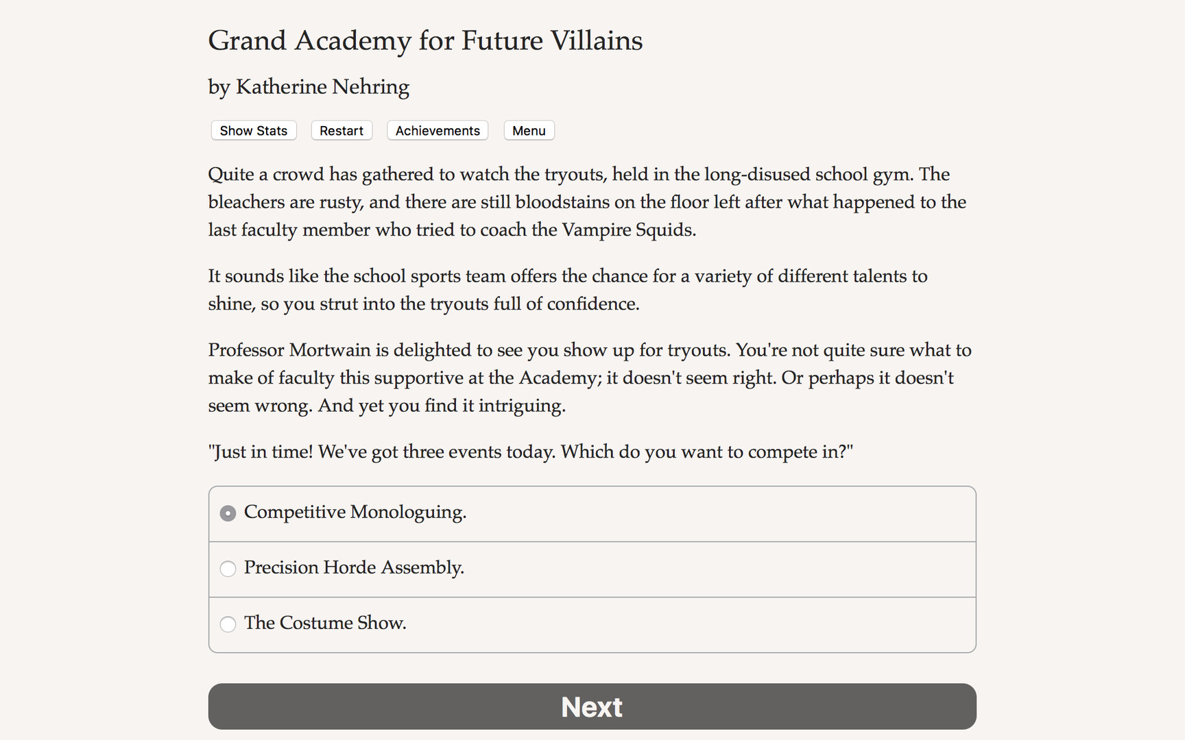 Grand Academy for Future Villains - Screenshot 1