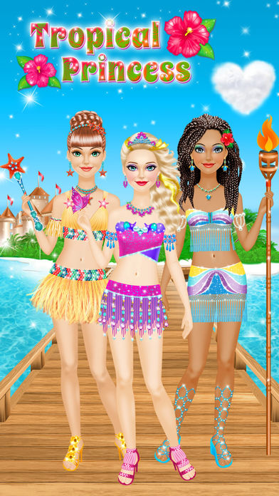 Tropical Princess - Makeup and Dressup Salon Game - Screenshot 5