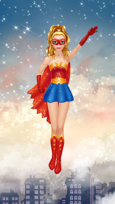 Superhero Girl Salon: Kids Makeup and Dressup Game - Screenshot 1
