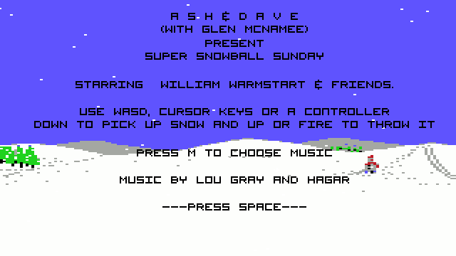Game cover: Super Snowball Sunday