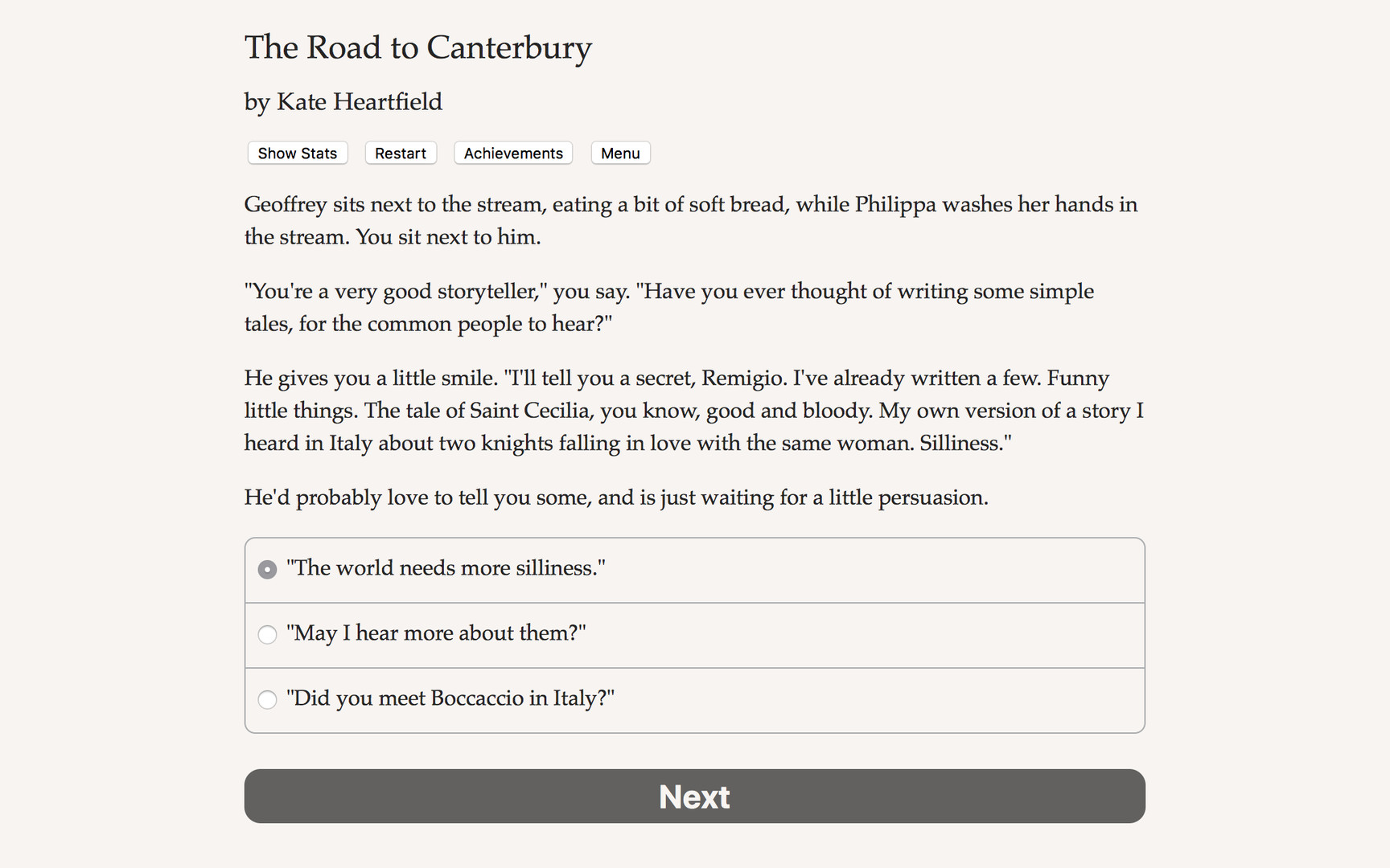 The Road to Canterbury - Screenshot 3