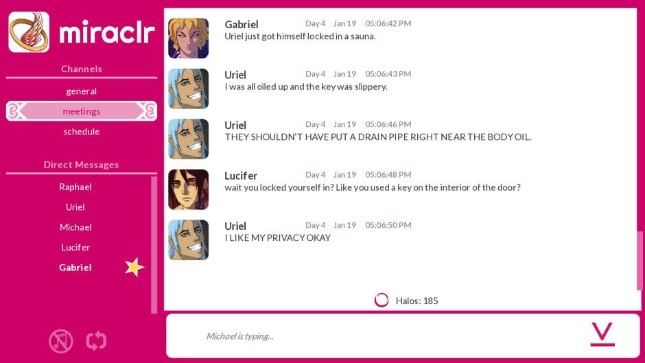 miraclr - Divine Dating Sim Screenshot