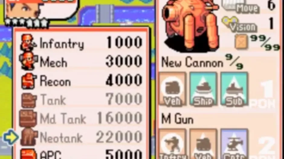 Advance Wars 2: Black Hole Rising, captura de tela 2