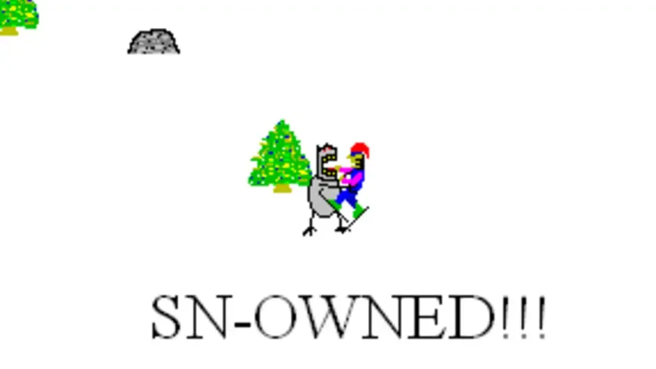 SkiFree, captura de tela 2