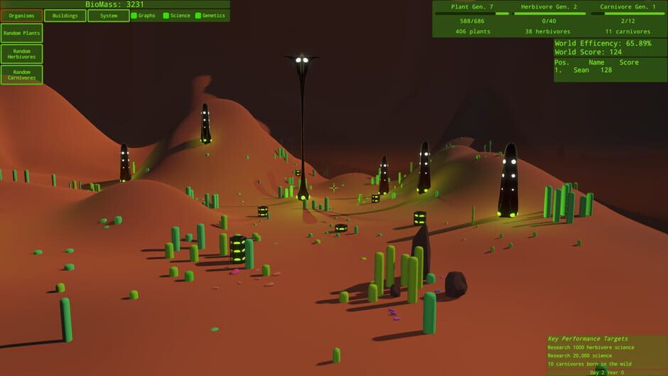 Intelligent Design: An Evolutionary Sandbox Screenshot