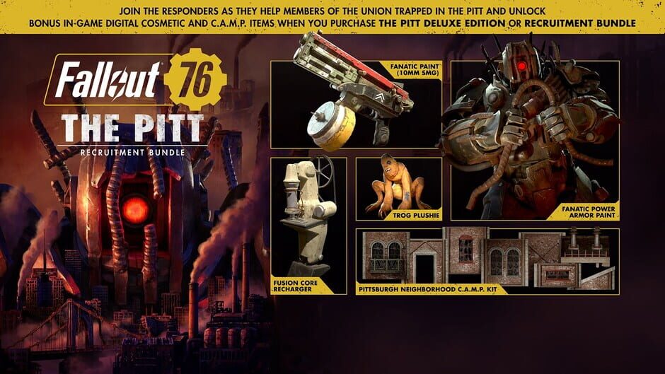 Fallout 76: The Pitt Recruitment Bundle media thumbnail
